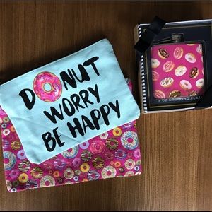 Donut bag set and flask